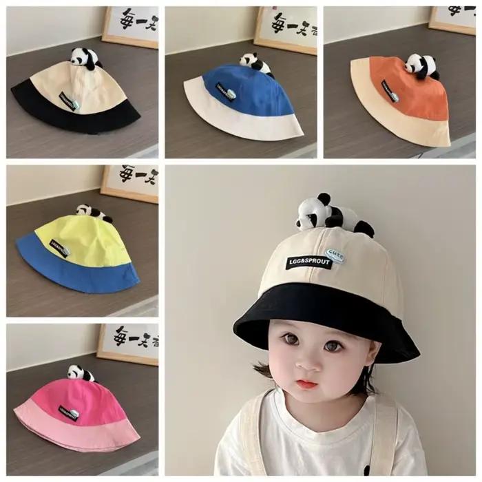Printemps été mignon Panda seau chapeau en plein air bébé pêcheur casquette enfants garçons filles