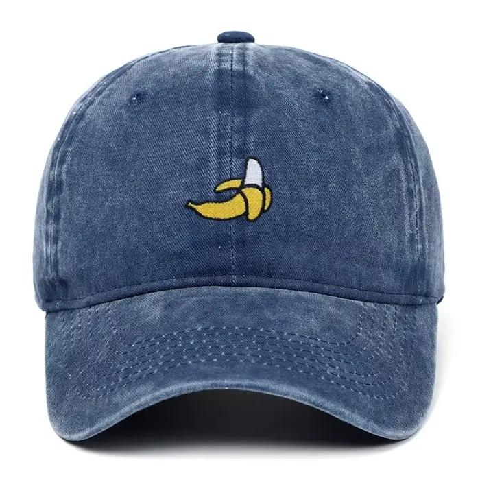 Chapeaux de Baseball brodés banane pour hommes et femmes