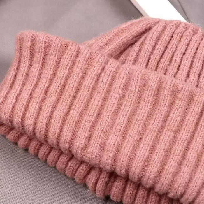 Bonnet tricoté uni en coton et polyester pour bébés 4-24 mois style classique automne hiver à offrir occassions familiales