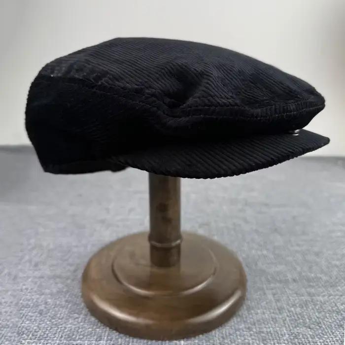 Casquettes plates en velours côtelé pour hommes et femmes