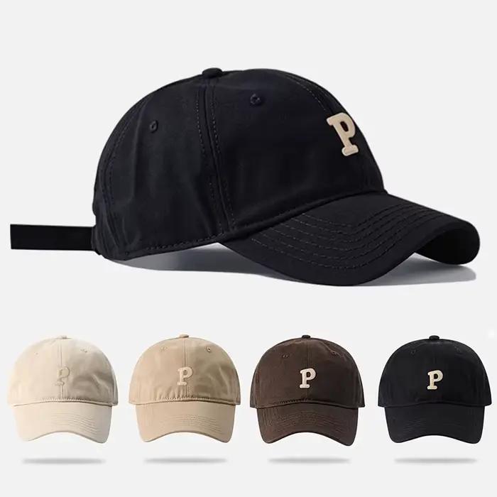 Chapeau P-Letter Baseball pour Hommes Femmes Casquette de Baseball Unisexe Décontractée Polyvalente Polyester Coton Occasions Spéciales