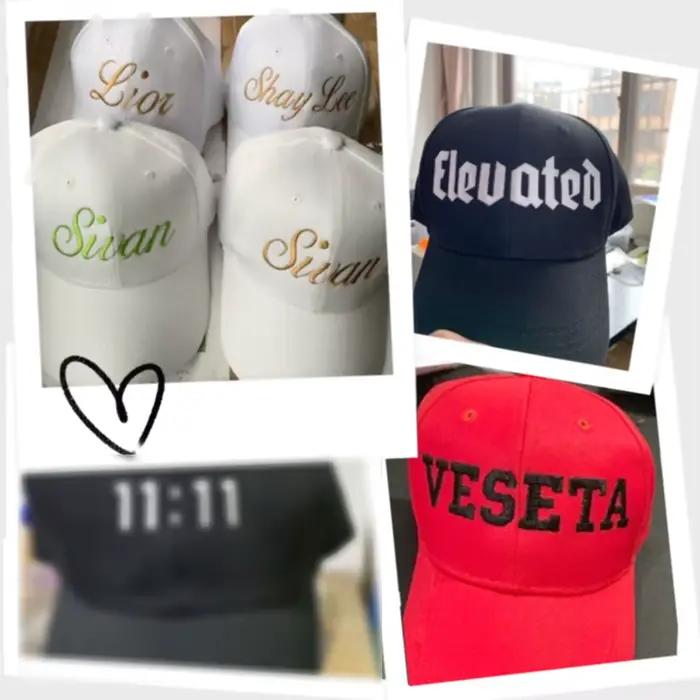 Casquette de Baseball en coton délavé Vintage avec Logo de texte personnalisé brodé