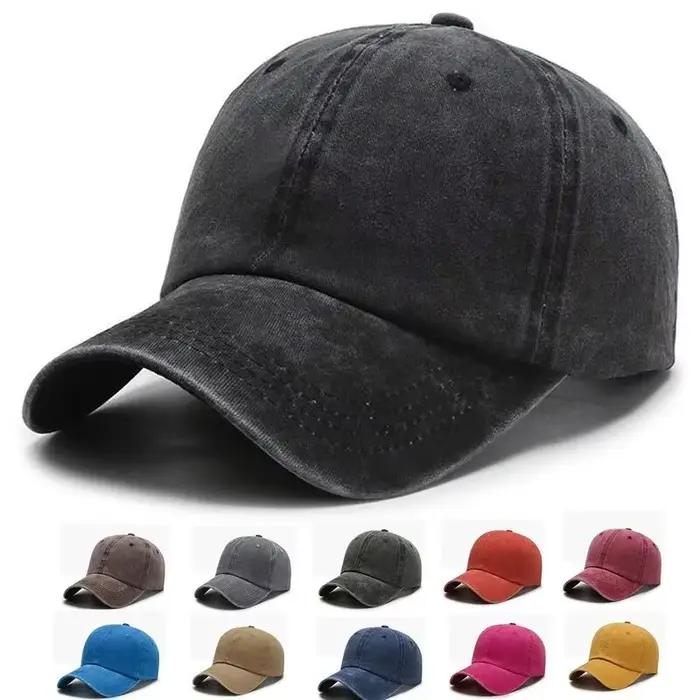 Casquette de baseball unisexe en coton solide style sport pour hommes et femmes occasion extérieure tout l'année hip hop
