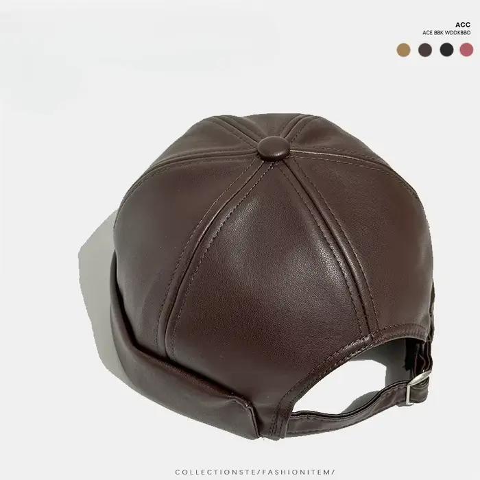 Chapeau de conducteur en cuir PU