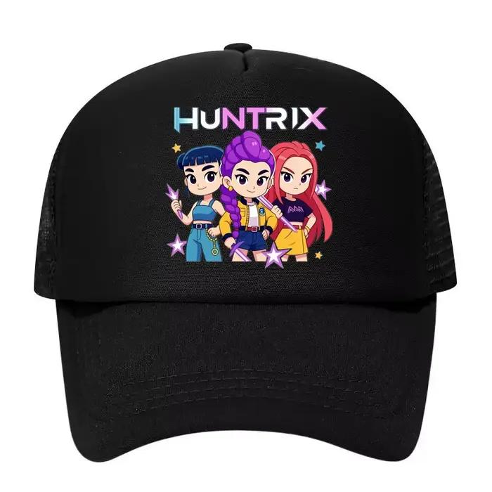 Casquette de baseball unisexe réglable en maille imprimée KPOP Demon Hunters