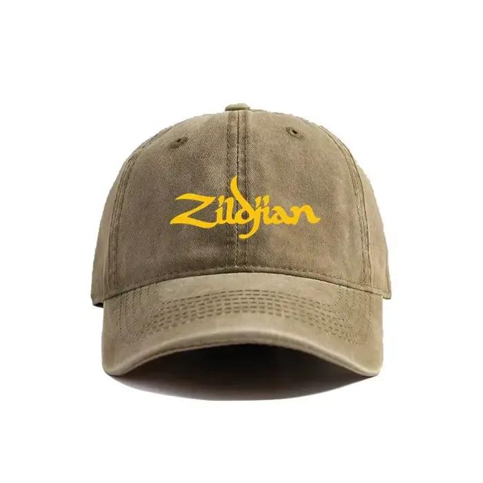 2025 Zildjian casquettes de Baseball chapeaux en détresse casquette hommes femmes rétro en plein air été réglable