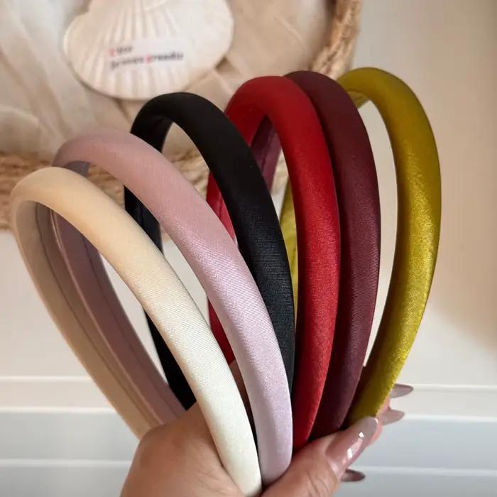 Nouveaux bandeaux en velours et satin pour femmes