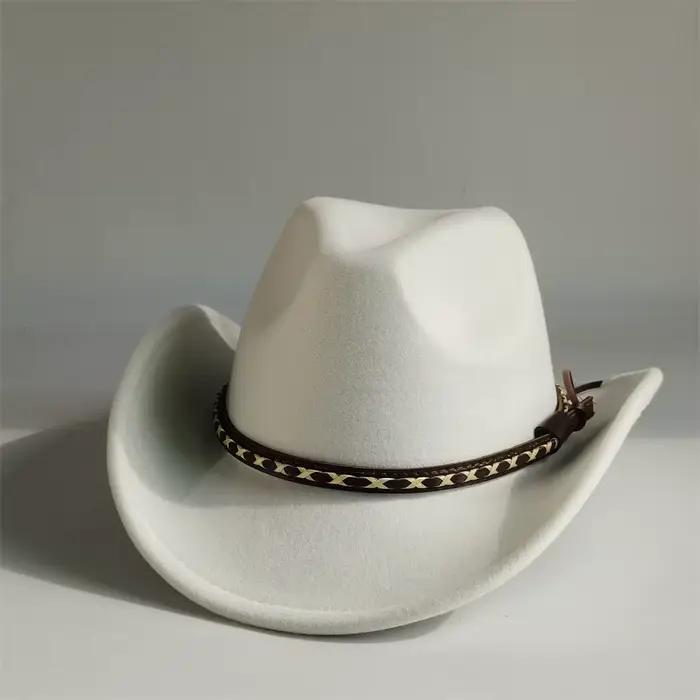 Chapeaux de Cowboy occidentaux rétro pour hommes et femmes