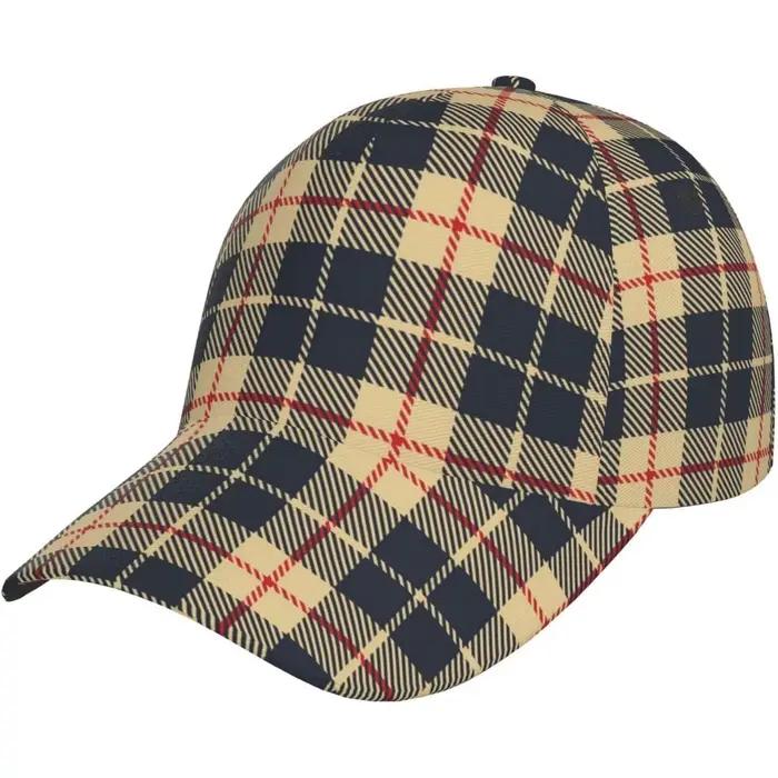 Casquette de Baseball classique à carreaux Tartan pour hommes et adultes