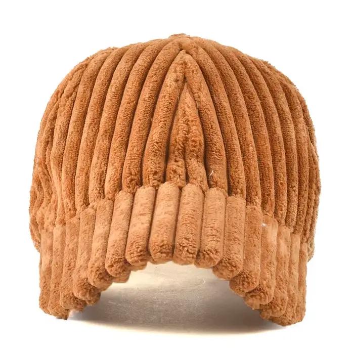 COKK – Casquette de Baseball en velours côtelé pour femme