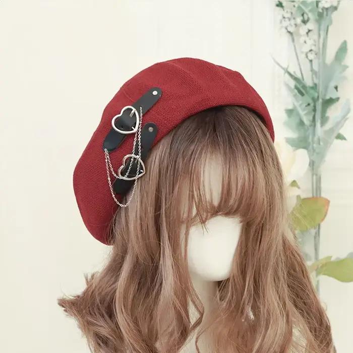 Béret japonais Harajuku Y2 mode Lolita chapeau JK