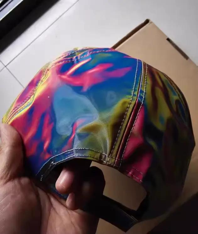 Retour vers le futur Marty McFly chapeau changement de couleur arc-en-ciel casquette de Baseball réglable Hip hop