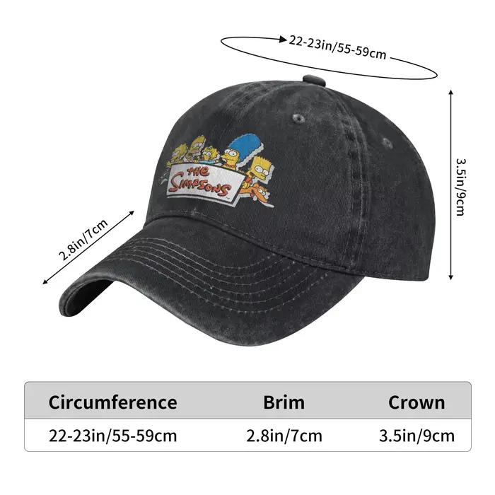 Casquette de Baseball The Simpsons Style Sportive Polyester Pour Hommes Femmes Occasions Décontractées En Extérieur