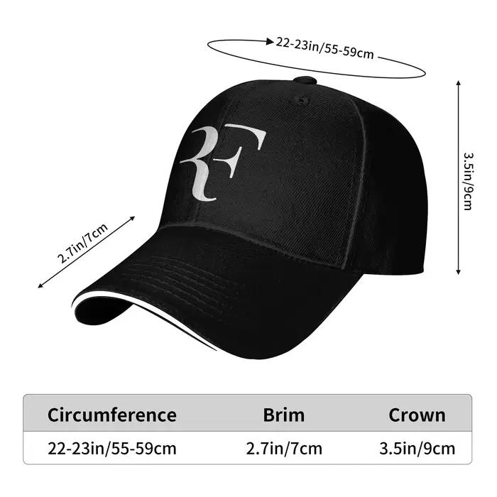 Casquette de Baseball décontractée avec lettres RF blanches