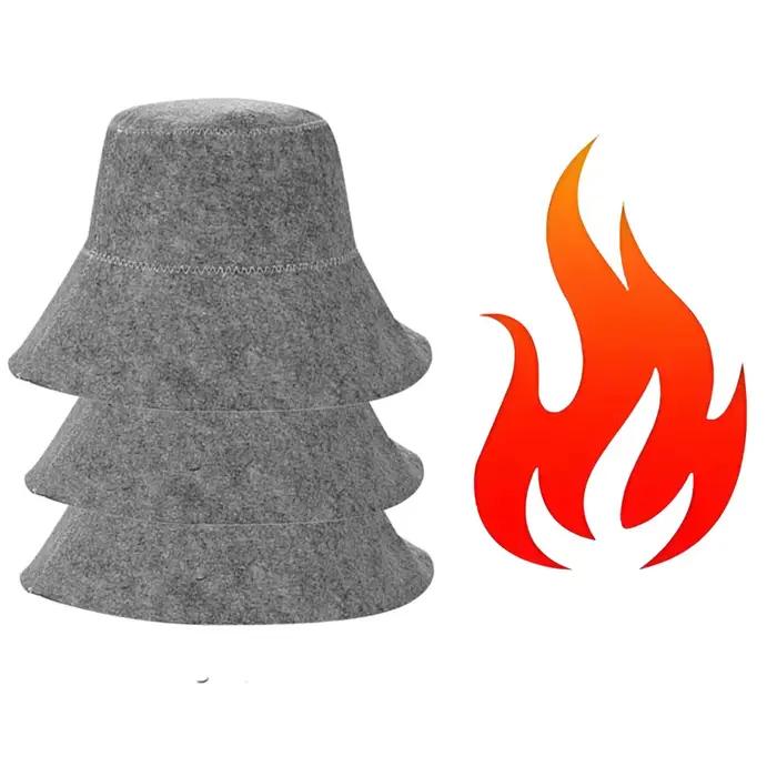 Chapeau de sauna en feutre absorbant pour hommes et femmes pour bains chauds et saunas occasions spéciales relaxation bien-être