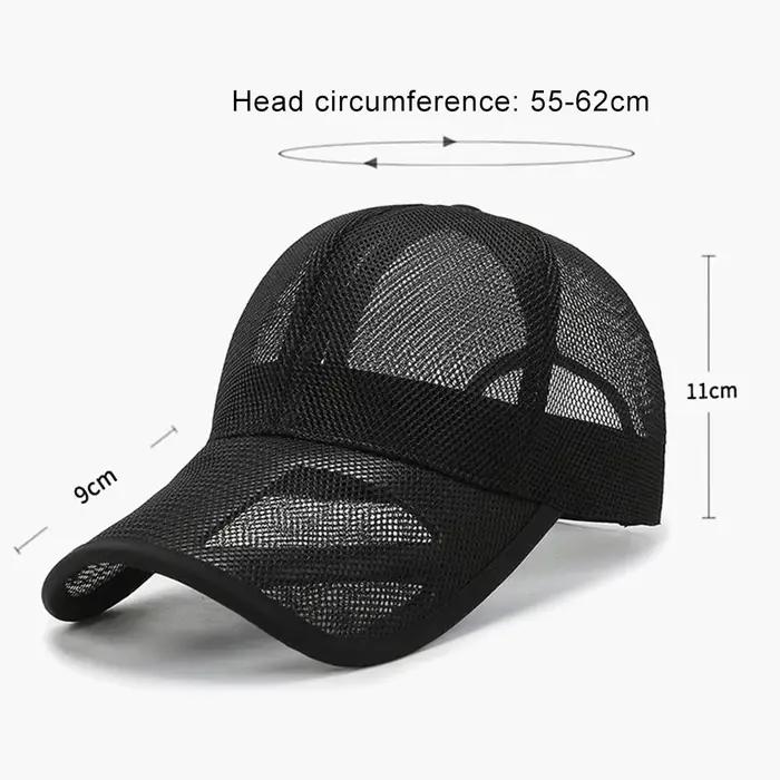 Casquettes de protection solaire respirantes pour hommes et femmes