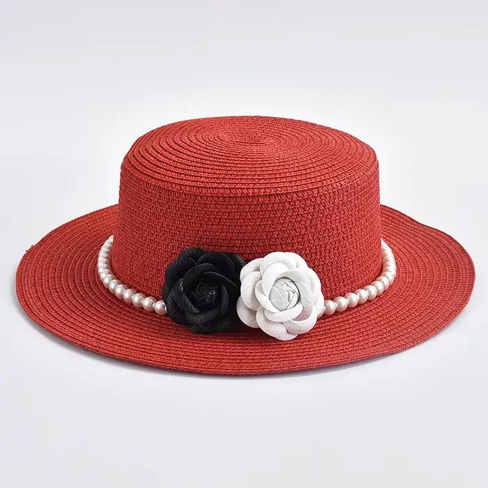 Chapeaux de paille de style français pour femmes