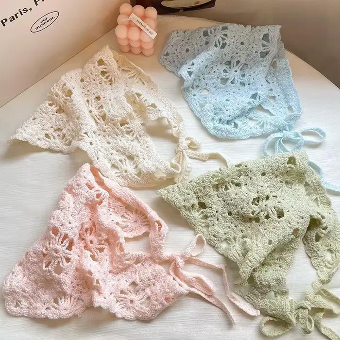 1 pièce Foulard de tête en tricot français