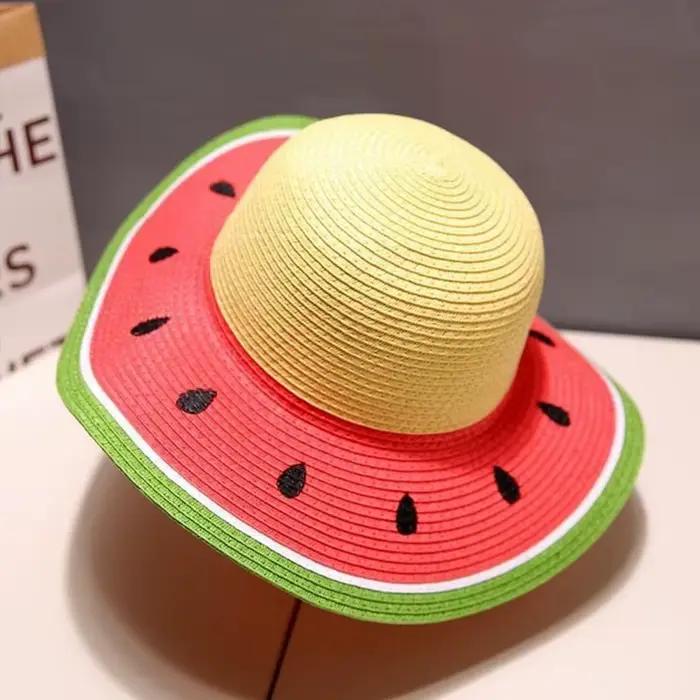 Chapeau seau de pastèque pour femmes