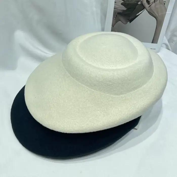 Béret en feutre de laine pour femmes