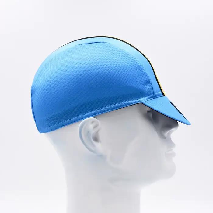 Casquette de cyclisme classique unisexe respirante bleue pour homme et femme occasions sportives de vélo et randonnées