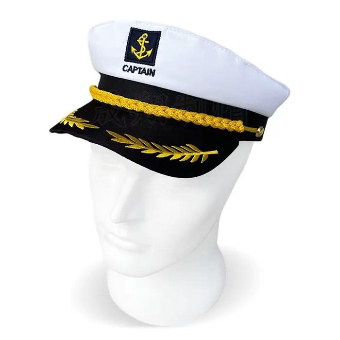 Chapeau de capitaine de marin réglable pour hommes et femmes