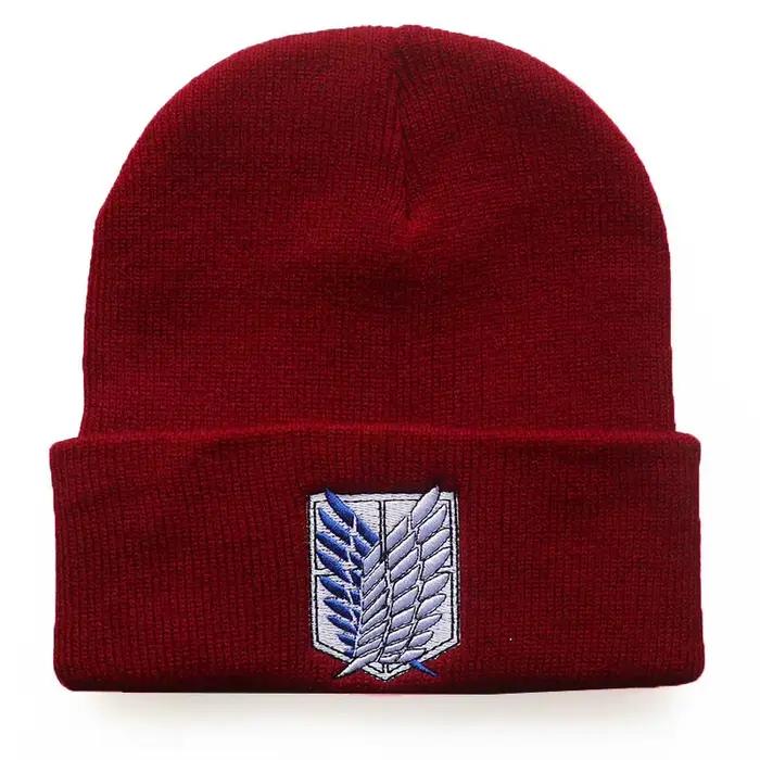 Anime attaques sur Titan tricot chapeau bonnet hiver