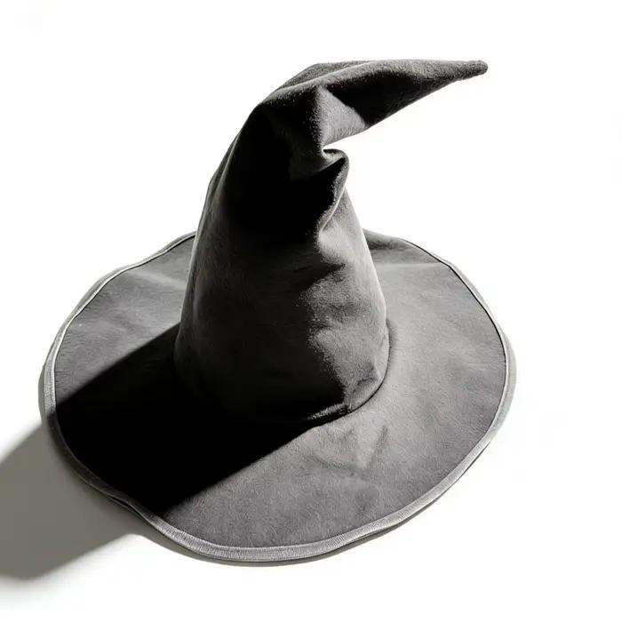 Chapeau de sorcière noir torsadé