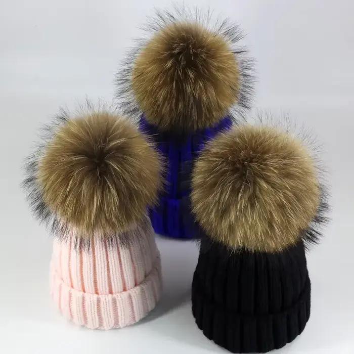 Bonnet tricoté chaud pour enfants de 3 4 5 6 7 8 ans