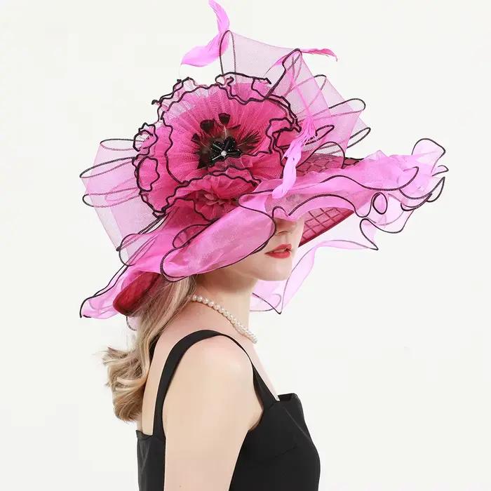 Chapeau d'été à large bord pour femme