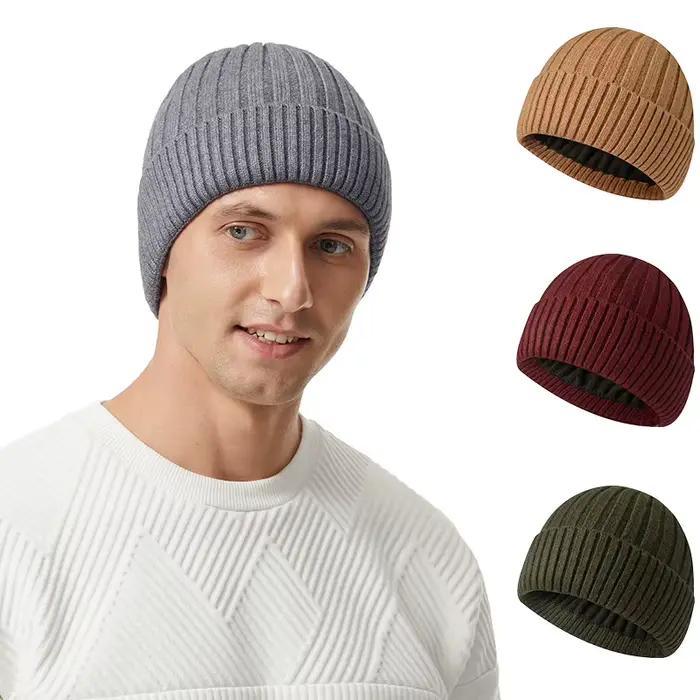 Chapeaux tricotés en polaire pour hommes et femmes