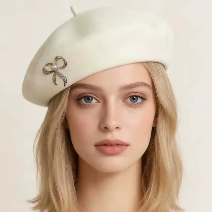 1 Béret pour femme, style coréen