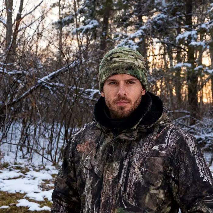 Multicam chapeau de cyclisme chaud polaire hiver activités de plein air chasse randonnée Camouflage sport chapeaux pour hommes femmes doux temps froid