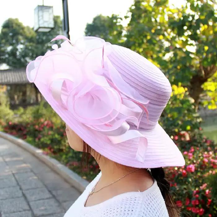 Chapeau d'église en maille pour femmes