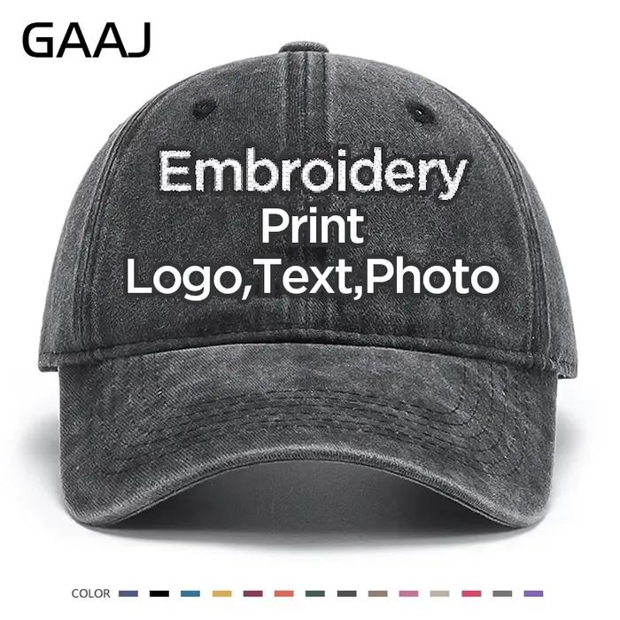 Casquette de baseball rétro personnalisable avec logo brodé et impression sur mesure pour homme et femme occasions décontractées et spéciales