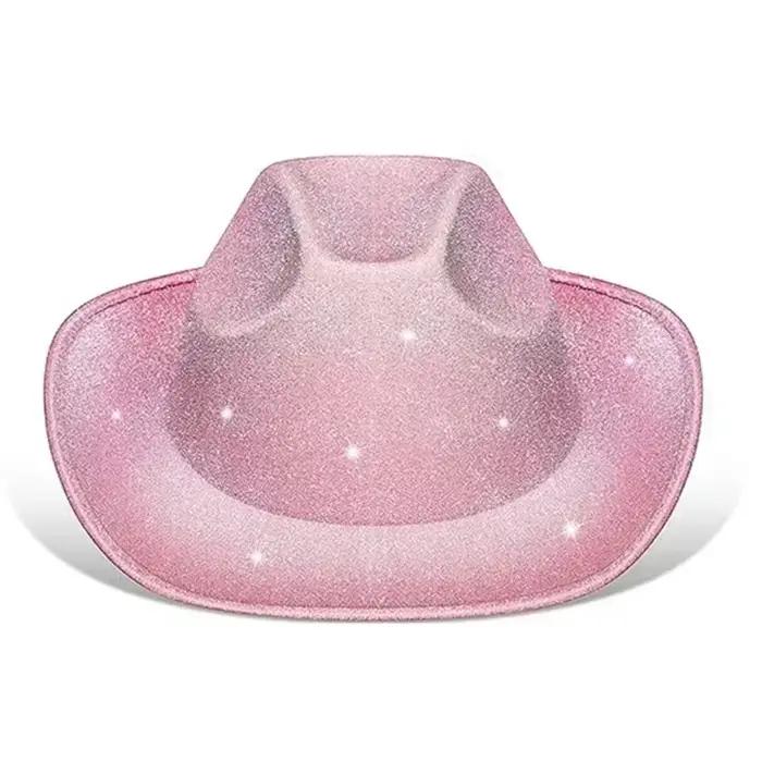 Chapeau de Cowboy rose pour fête d'enterrement de vie de jeune fille