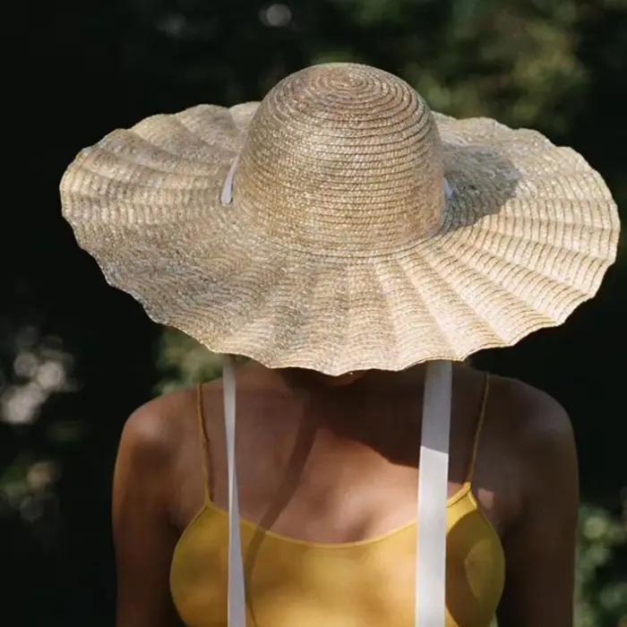 Chapeau de plage à Large bord pour femmes
