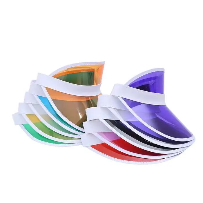 Chapeau de soleil Transparent en PVC unisexe pour étudiants