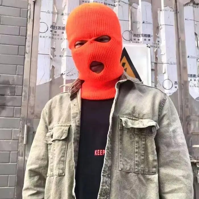 Masque Facial Complet avec Chapeau de Pullover pour Homme et Femme