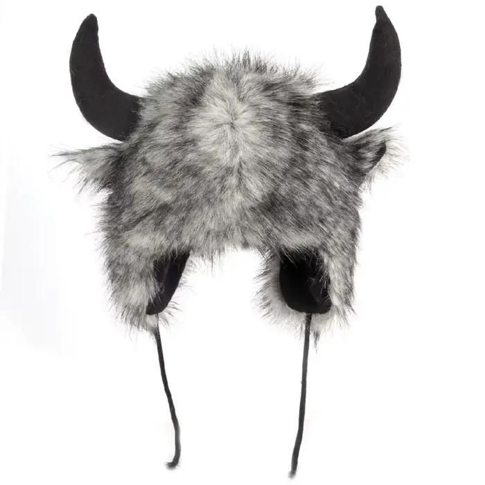 Chapeau Bullhead unisexe de haute qualité avec cornes