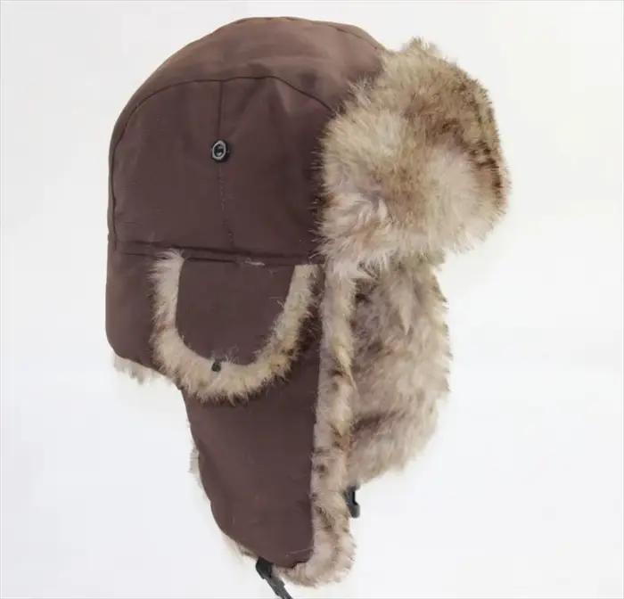 Chapeau de trappeur Ushanka pour hommes chapeau de trappeur russe casquette à rabat d'oreille hiver extérieur polyvalent pour activités hivernales et événements spéciaux