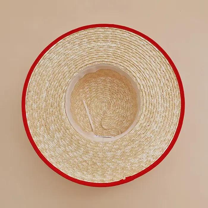 Chapeau de paille de style européen et américain à large bord