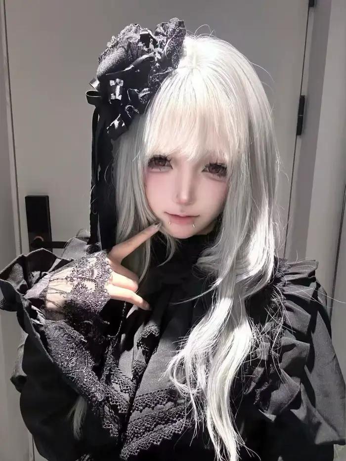 Accessoires de coiffure Lolita : Petit chapeau noir gothique punk rétro avec nœud