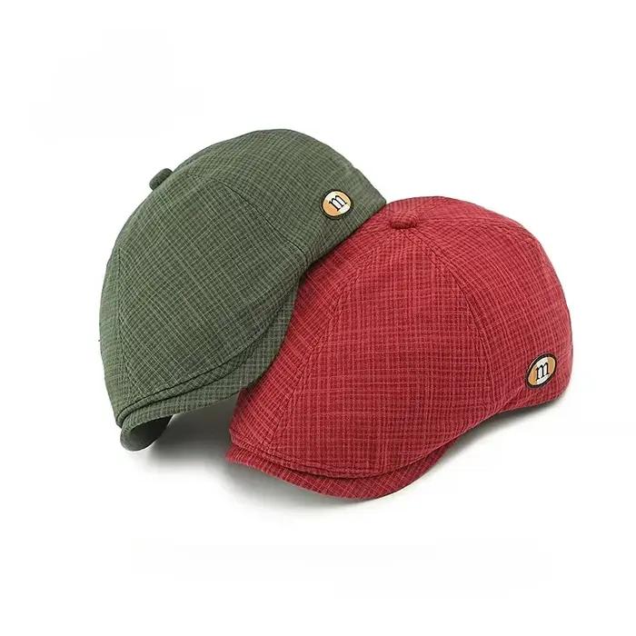 2025 nouveaux chapeaux pour hommes et femmes portant un béret rétro britannique chapeau mode bérets décontractés
