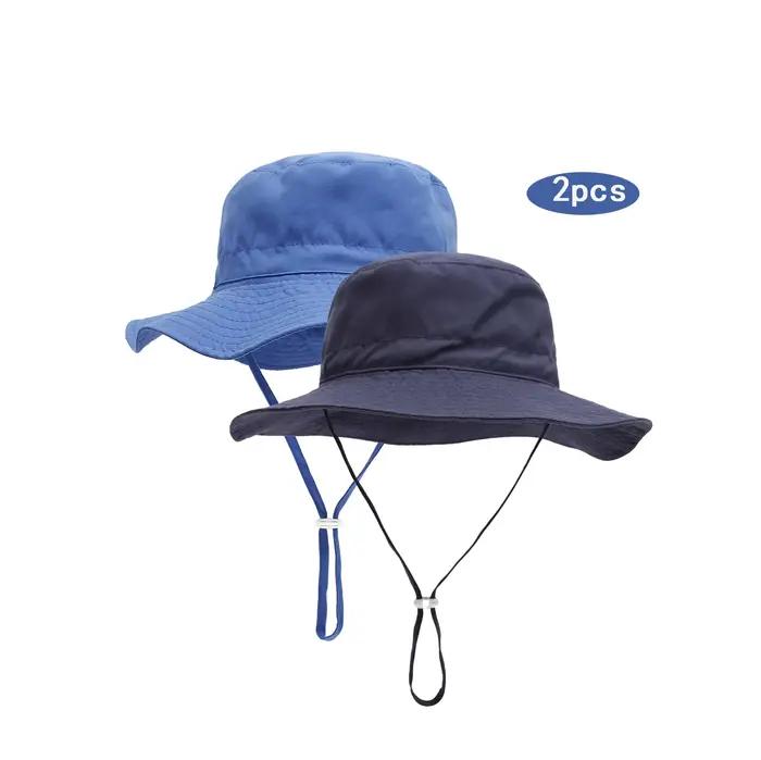 Casquette de pêcheur pour enfants unisexe protection solaire style moderne polyester ajustable pour garçons filles activités extérieures maternelle