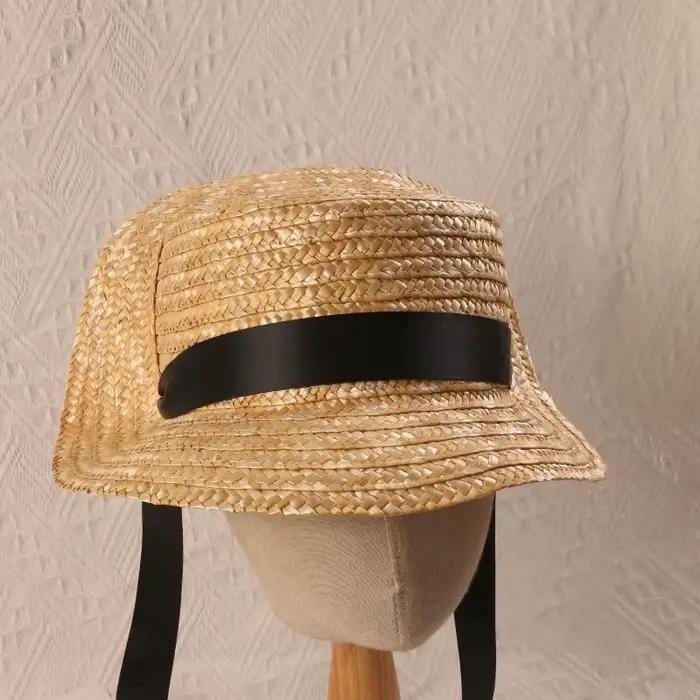 Chapeau de paille élégant rétro pour enfants