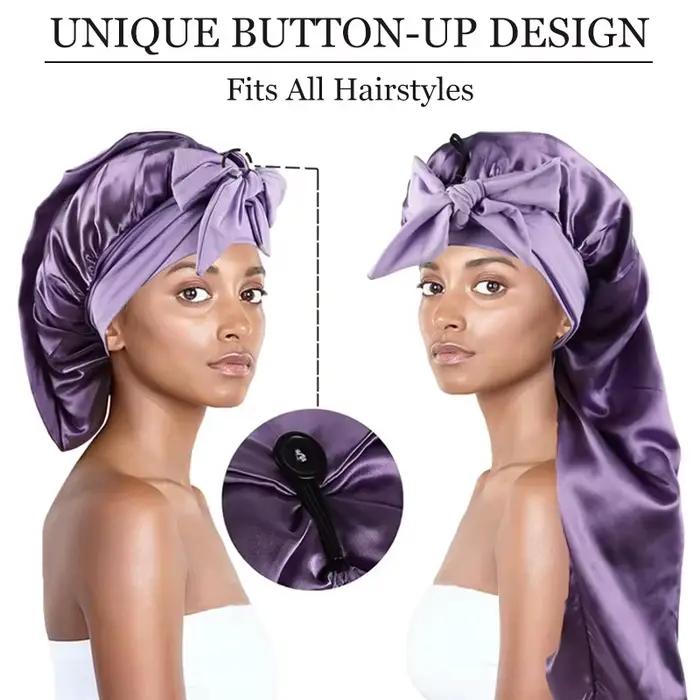 Bonnet Long en Satin doux et soyeux pour femmes