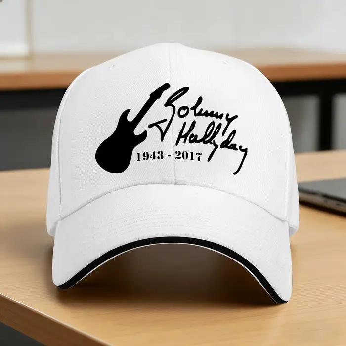 Casquette de baseball avec logo Johnny Hallyday