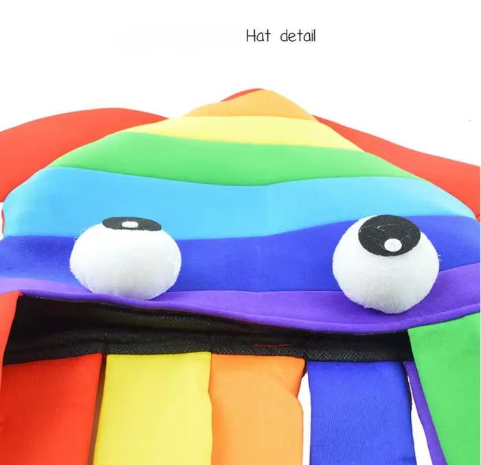Chapeau de calmar arc-en-ciel drôle