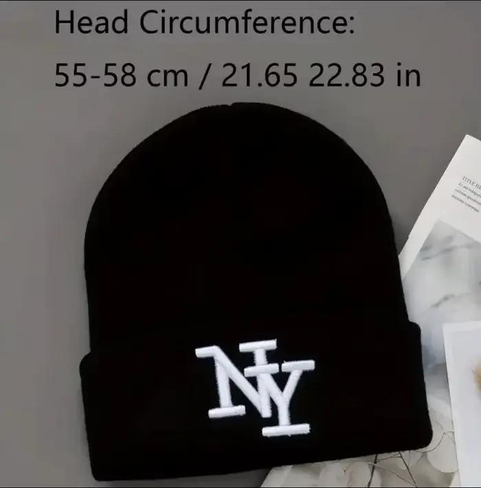 Chapeau tricoté d'hiver 3 pièces avec lettres brodées chapeau en acrylique pour la chaleur d'automne adapté aux hommes et aux femmes pour le cyclisme et l'alpinisme